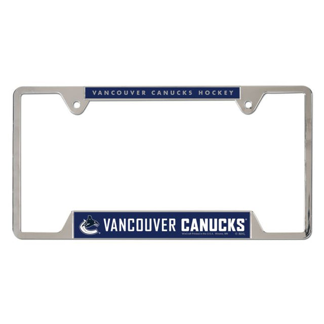 Marco de matrícula de metal de los Vancouver Canucks