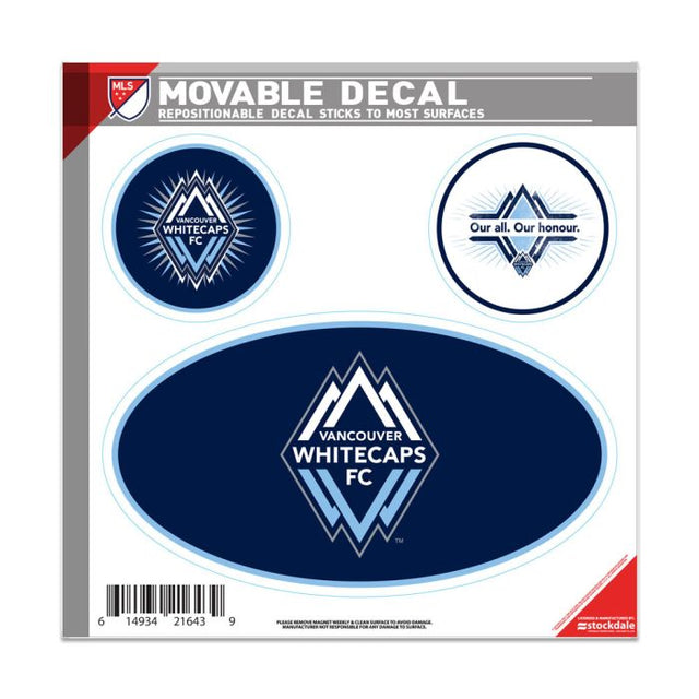 Vancouver Whitecaps FC All Surface Decal 6" x 6"
