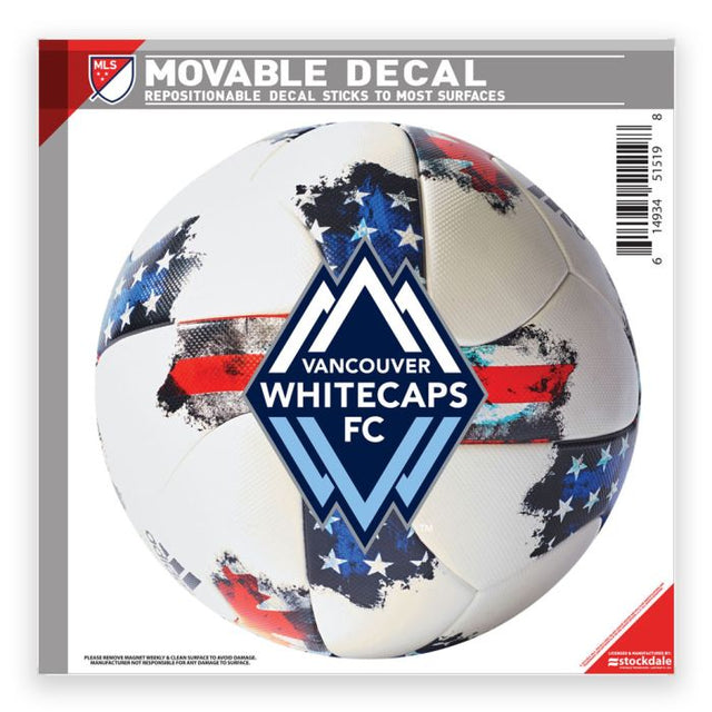 Vancouver Whitecaps FC All Surface Decal 6" x 6"