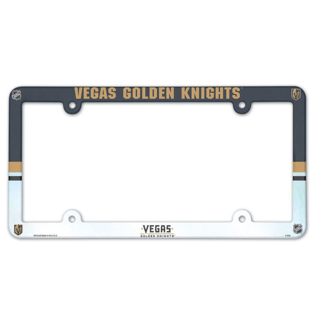 Vegas Golden Knights Lic Plate Frame Full Color