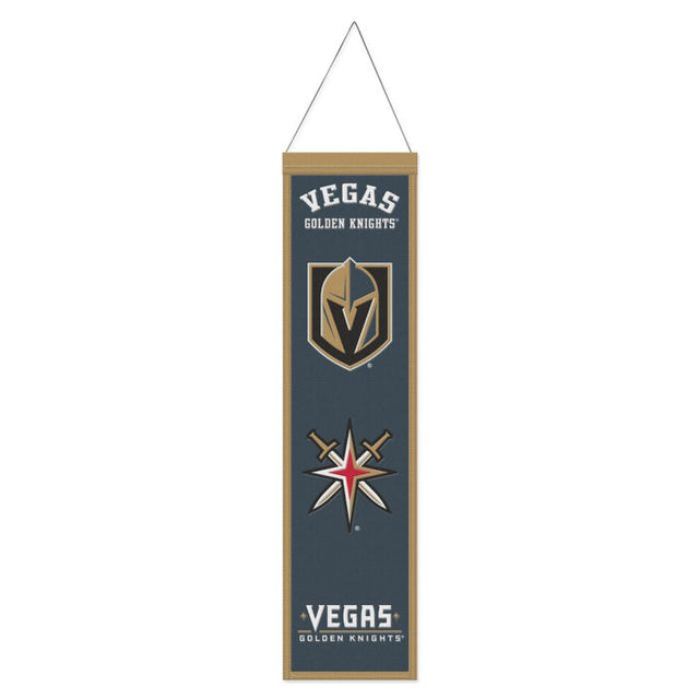 Vegas Golden Knights Wool Banner 8" x 32"