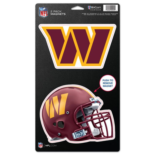Washington Commanders 2 Pack Magnets 5" x 9"