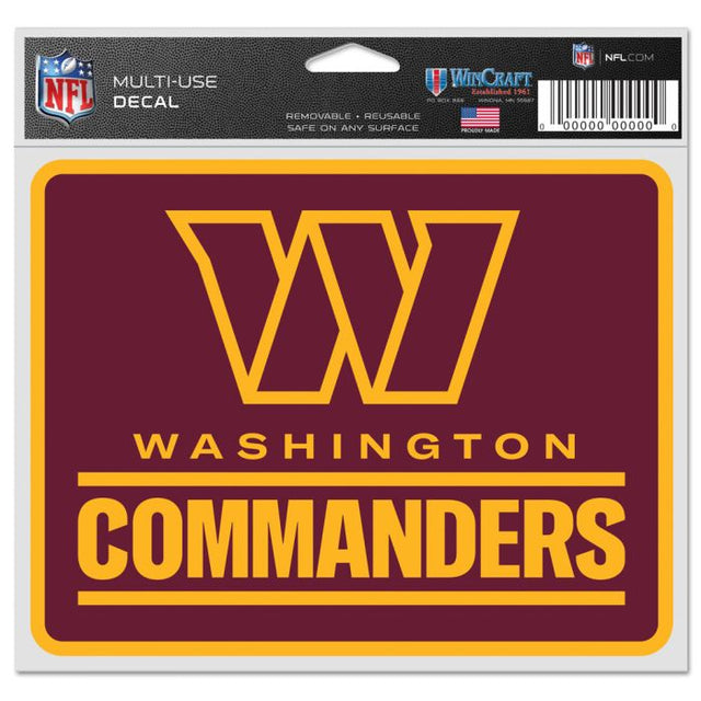 Washington Commanders Fan Decals 5" x 6"