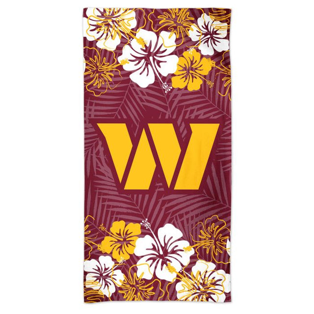 华盛顿指挥官花卉光谱沙滩巾 30 英寸 x 60 英寸