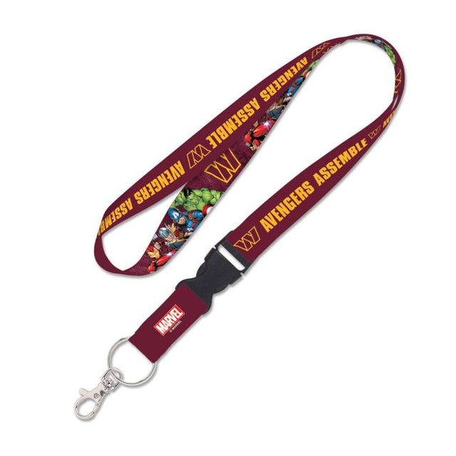 Washington Commanders / Marvel (C) 2022 Marvel Lanyard w/detachable buckle 1"