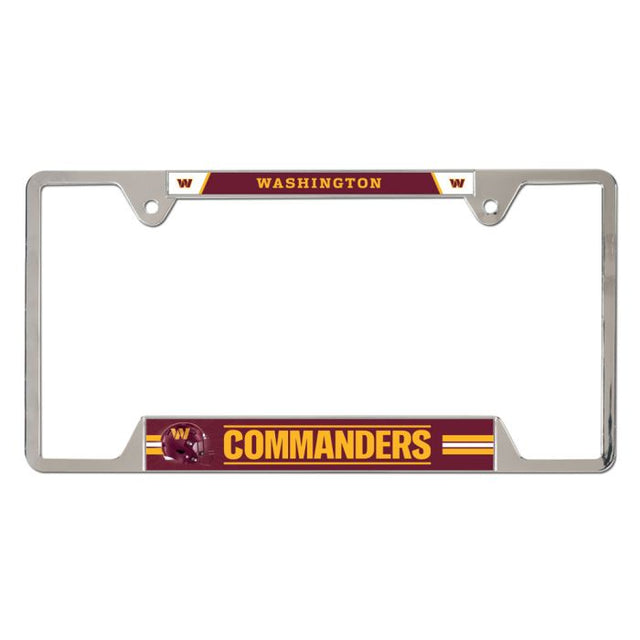 Washington Commanders Metal License Plate Frame