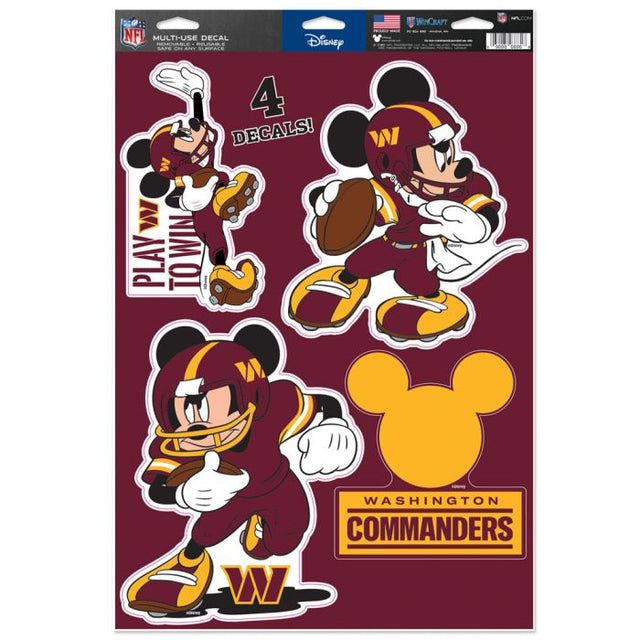 Washington Commanders Multi-Use Decal 11" x 17"