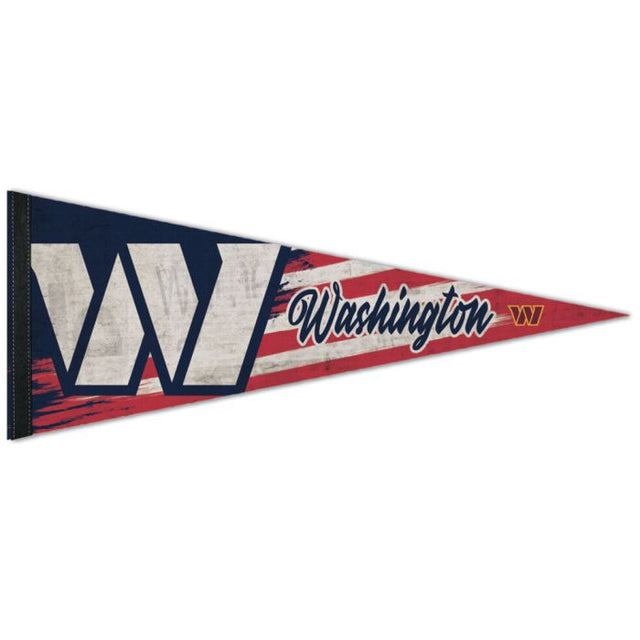 Washington Commanders Patriotic Premium Pennant 12" x 30"