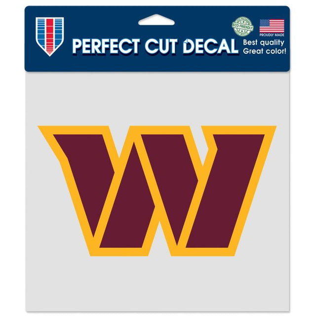 Washington Commanders Perfect Cut Color Decal 8" x 8"