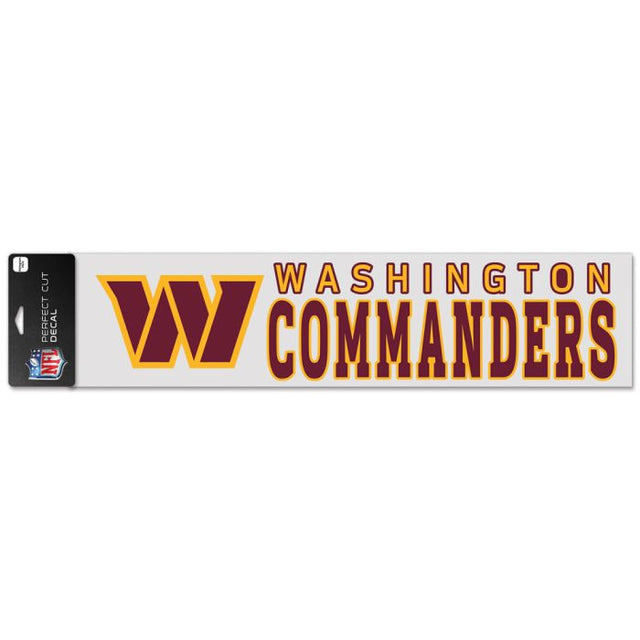 Washington Commanders Perfect Cut Decals 4" x 17"
