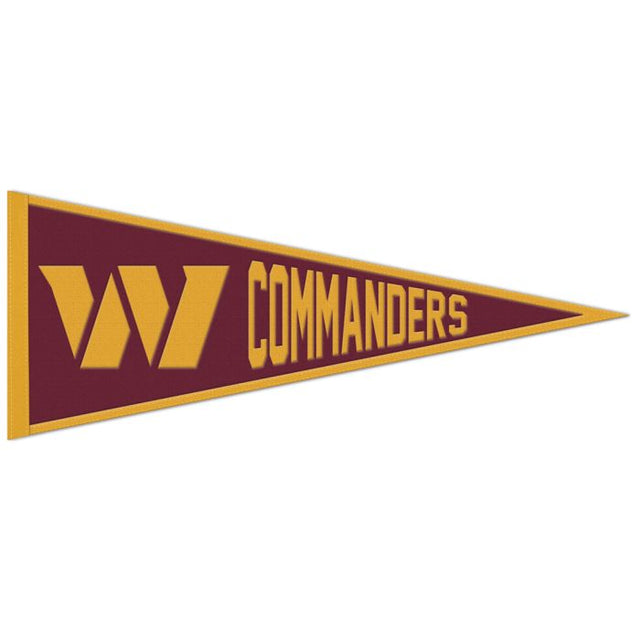 Washington Commanders Primary Wool Pennant 13" x 32"