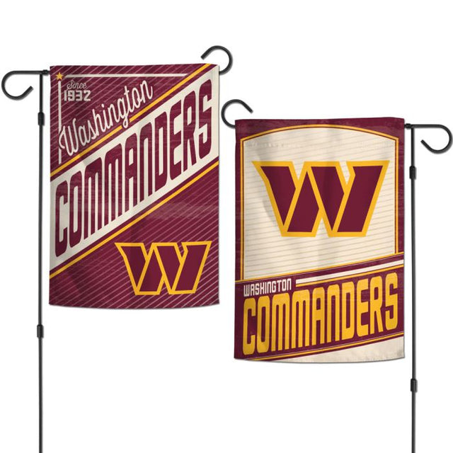 Washington Commanders RETRO Garden Flags 2 sided 12.5" x 18"