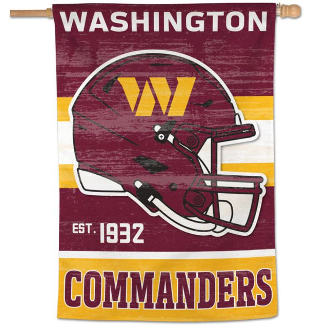 Washington Commanders RETRO/VINTAGE Vertical Flag 28" x 40"