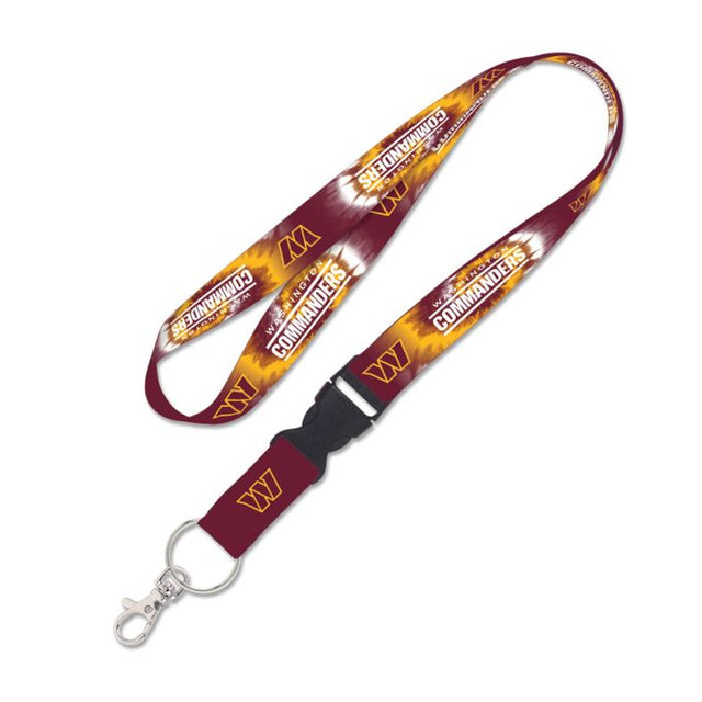 Washington Commanders Tie Dye Lanyard w/detachable buckle 1"