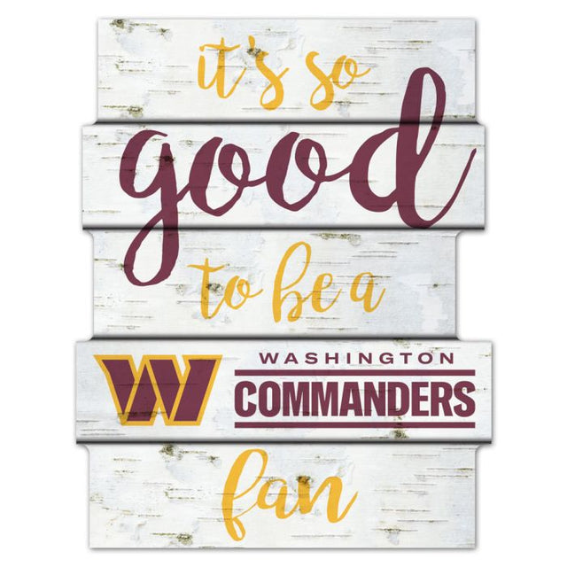 Washington Commanders Wood Sign 11"X14"