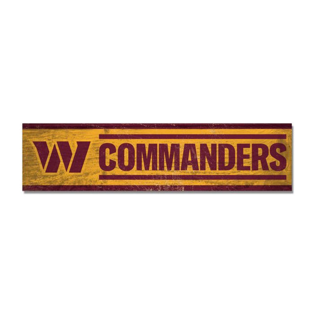 Washington Commanders Wooden Magnet 1.5" X 6"