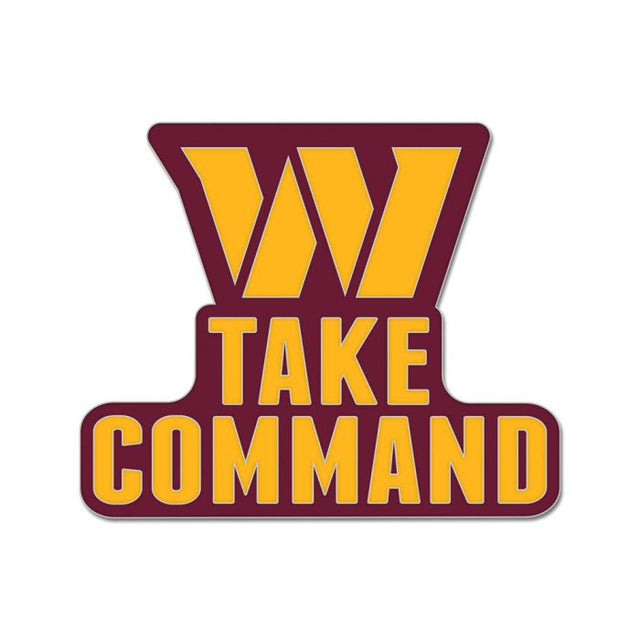 Washington Commanders slogan Collector Enamel Pin Jewelry Card