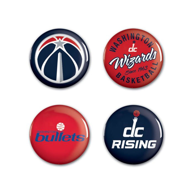 Washington Wizards Button 4 Pack 1 1/4" Rnd