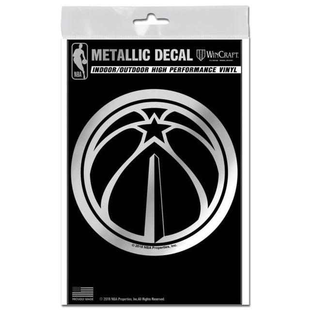 Washington Wizards Decal Metallic 3" x 5"