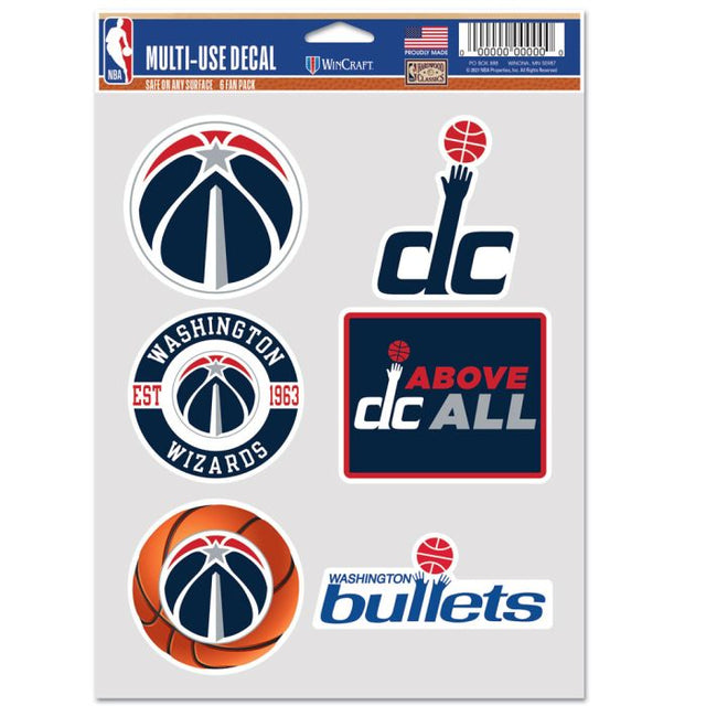 Washington Wizards Multi Use 6 fan pack
