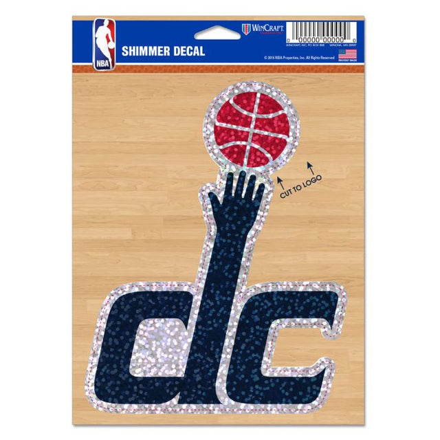 Washington Wizards Shimmer Decals 5" x 7"