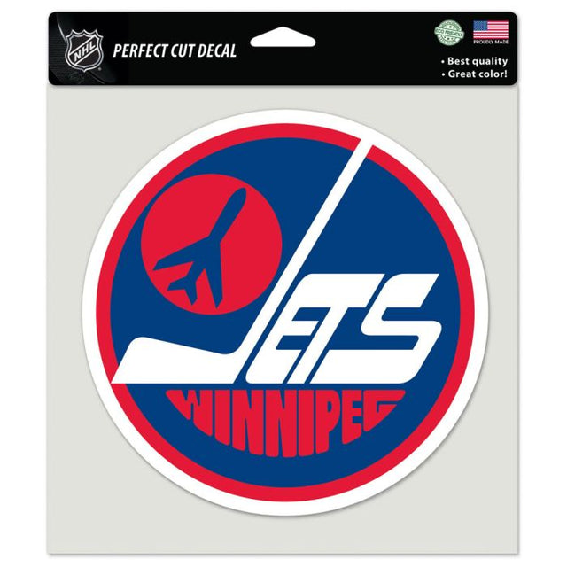 Winnipeg Jets / Vintage Vintage Perfect Cut Color Decal 8" x 8"
