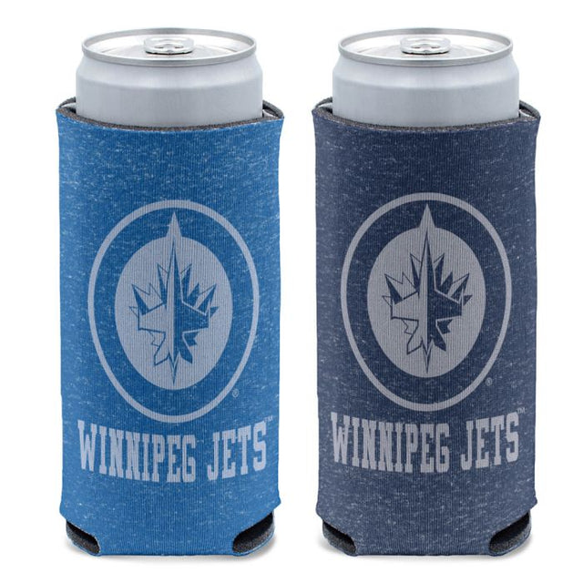 Winnipeg Jets colored heather 12 oz Slim Can Cooler