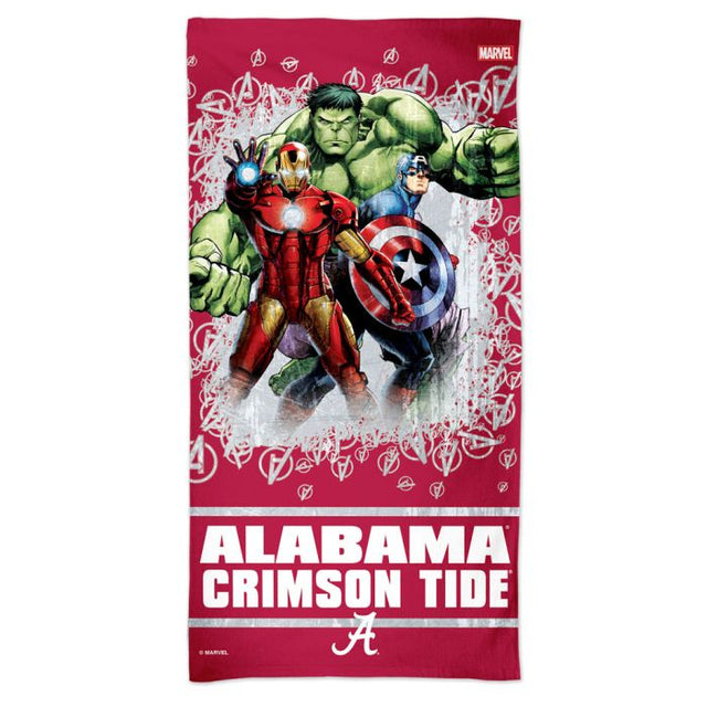 Toalla de playa Alabama Crimson Tide / Marvel (c) 2021 MARVEL Spectra de 30" x 60"