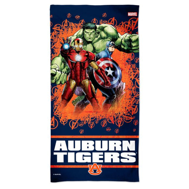 Auburn Tigers / Marvel (c) 2021 MARVEL Spectra Beach Towel 30" x 60"