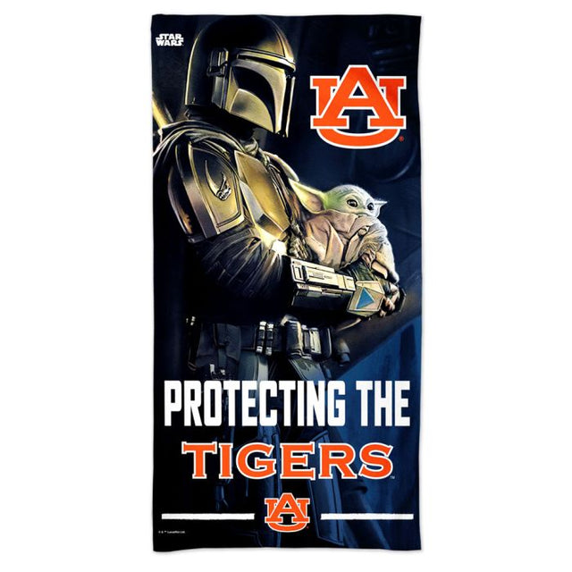 Auburn Tigers / Star Wars MANDALORIAN Spectra Beach Towel 30" x 60"