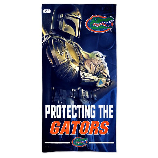 Toalla de playa Spectra de Florida Gators/Star Wars MANDALORIAN de 30" x 60"