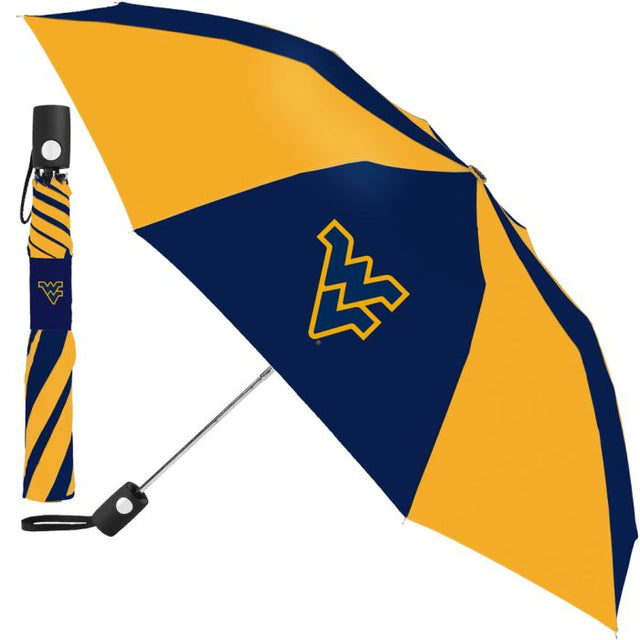 West Virginia Mountaineers Auto Folding Umbrella