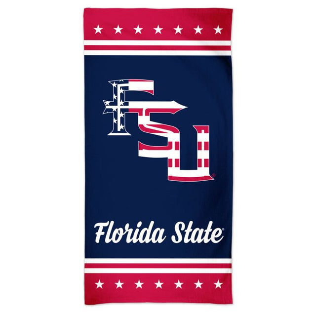 Toalla de playa Spectra PATRIOTIC de los Florida State Seminoles de 30" x 60"