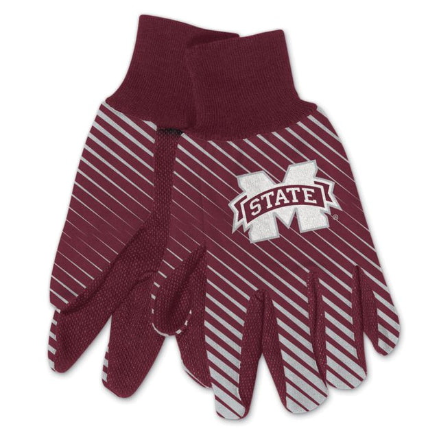Guantes de dos tonos para adultos de Mississippi State Bulldogs