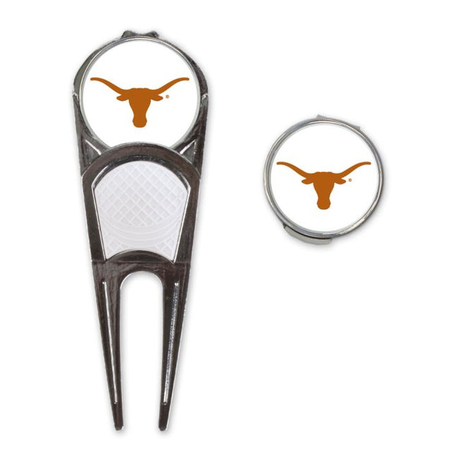 Herramienta para reparar marcas de pelotas de golf de Texas Longhorns*