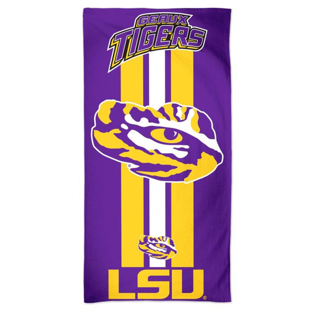 LSU Tigers Fiber Beach Towel 9lb 30" x 60"