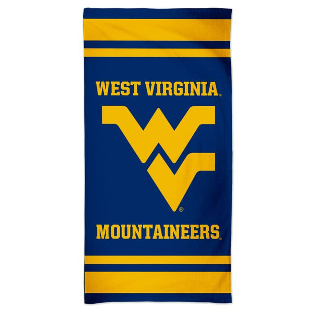 West Virginia Mountaineers Fiber Beach Towel 9lb 30" x 60"
