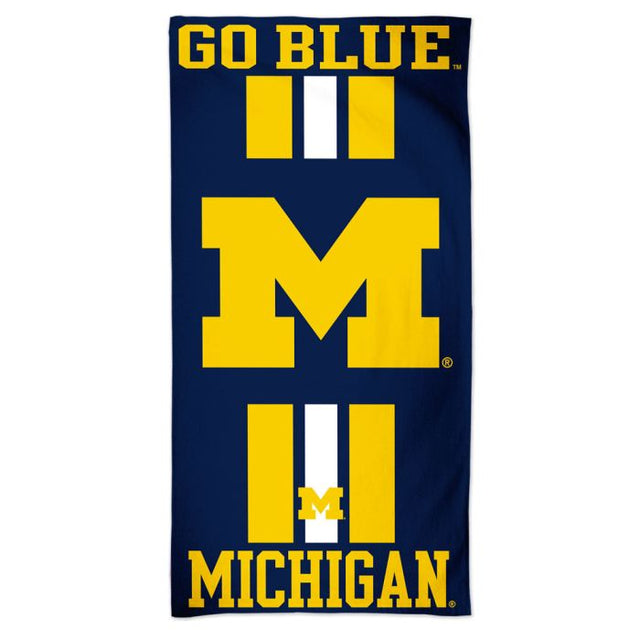 Michigan Wolverines Fiber Beach Towel 9lb 30" x 60"