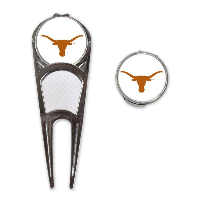 Combo de herramienta/marcador de golf/clip en forma de H de Texas Longhorns*