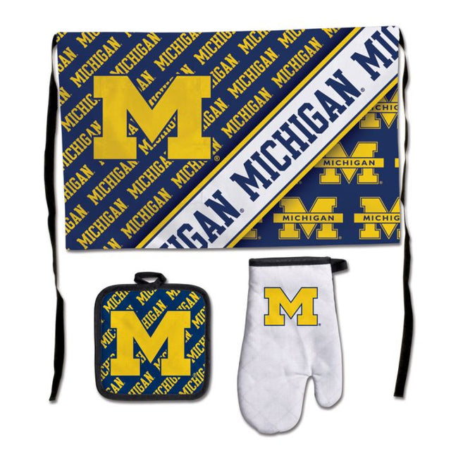 Michigan Wolverines Barbeque Tailgate Set-Premium