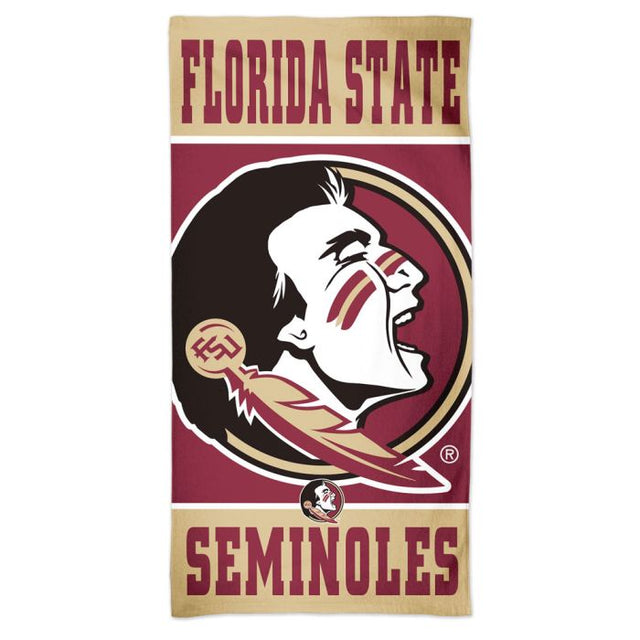 Toalla de playa vertical Spectra de los Florida State Seminoles de 30" x 60"