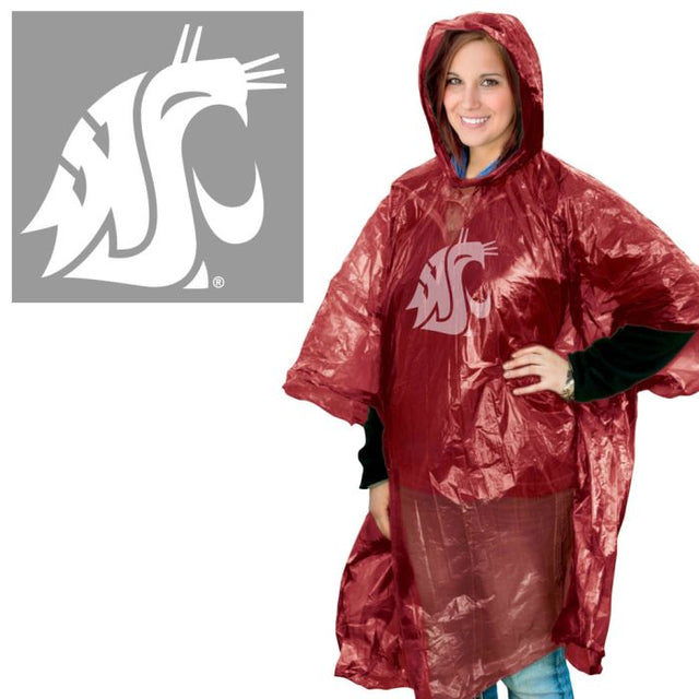 Poncho de lluvia de los Cougars del estado de Washington