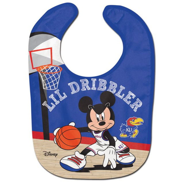 Kansas Jayhawks / Disney MICKEY BASKETBALL All Pro Baby Bib