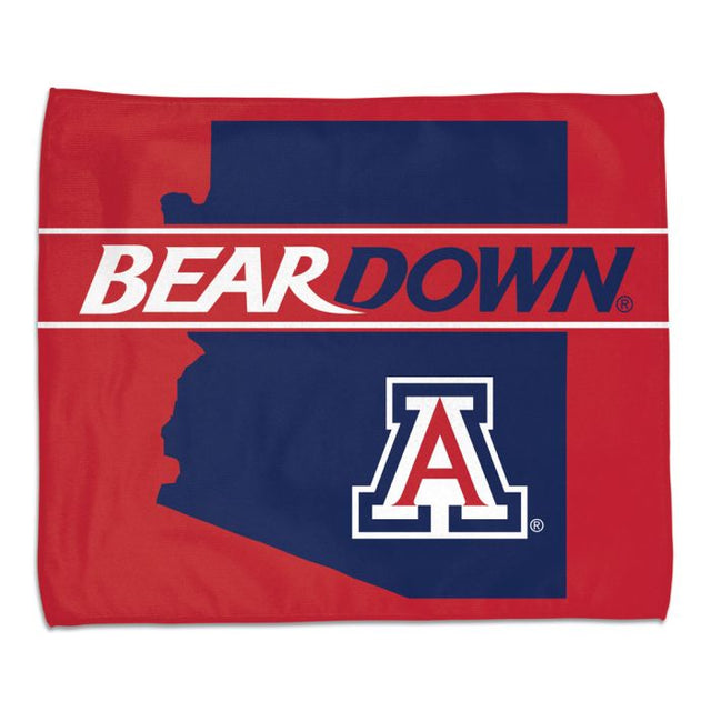 Toalla de rally BEAR DOWN de los Arizona Wildcats (a todo color)