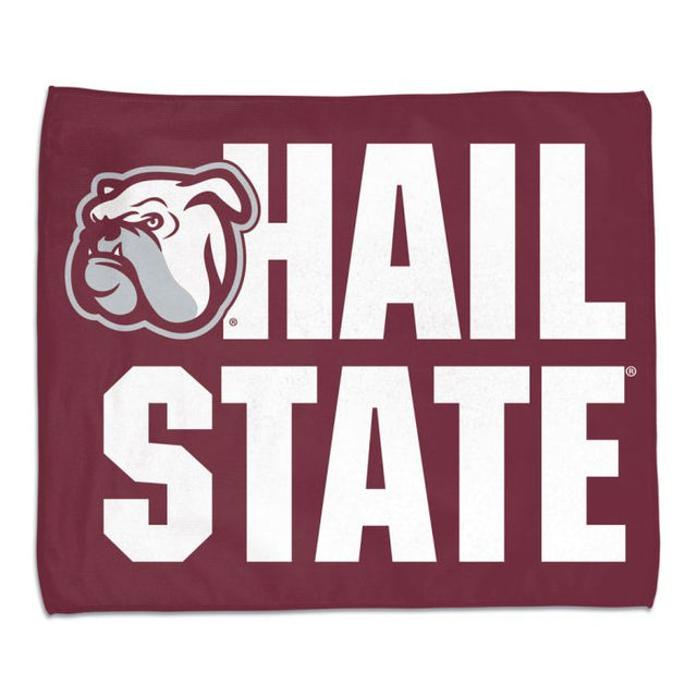 Toalla de rally HAIL STATE de Mississippi State Bulldogs - A todo color