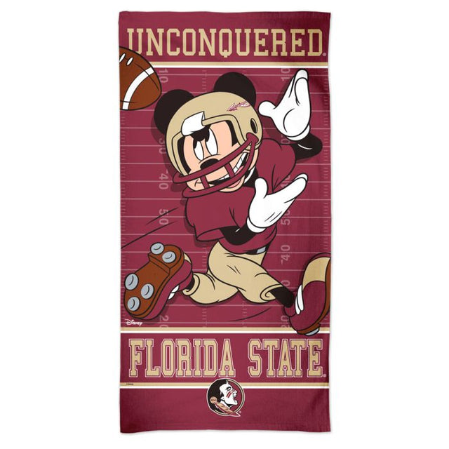 Toalla de playa de los Florida State Seminoles/Disney Spectra de 30" x 60"