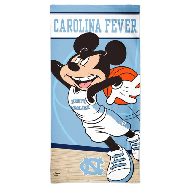 North Carolina Tar Heels / Disney MICKEY MOUSE BASKETBALL Spectra Beach Towel 30" x 60"