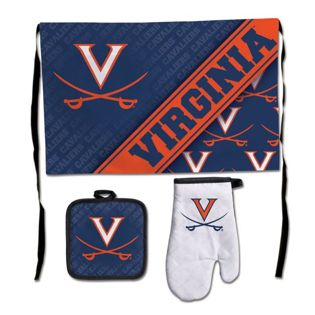 Juego de barbacoa para portón trasero de los Virginia Cavaliers, de primera calidad