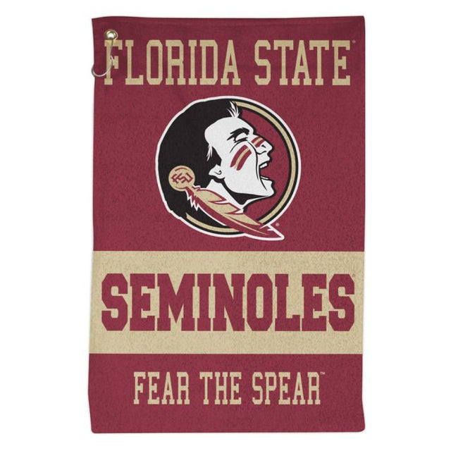 Toalla deportiva de 16 x 25 pulgadas con el lema de los Florida State Seminoles