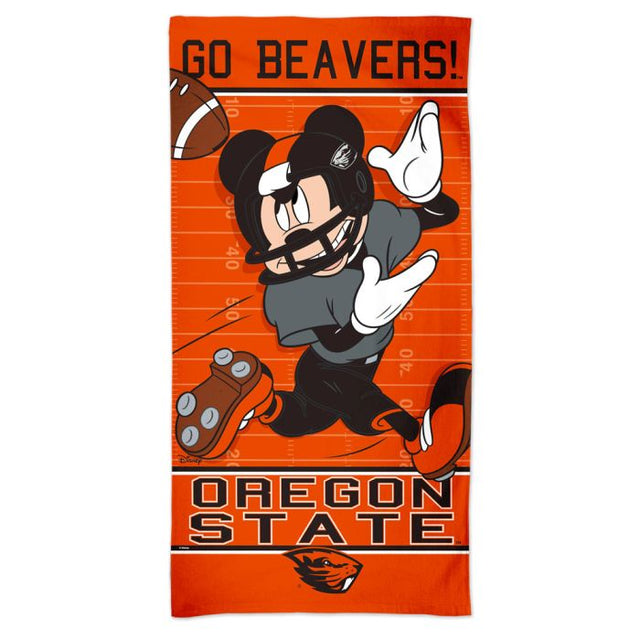 Oregon State Beavers / Disney MICKEY MOUSE FOOTBALL Spectra Beach Towel 30" x 60"